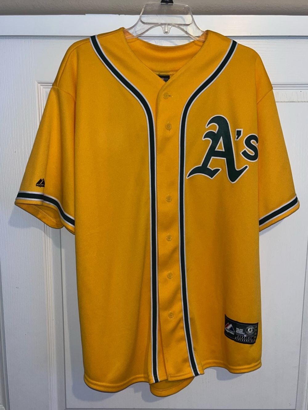 Oakland Las Vegas Athletics A’s MLB Baseball Majestic Mens Jersey Size XL